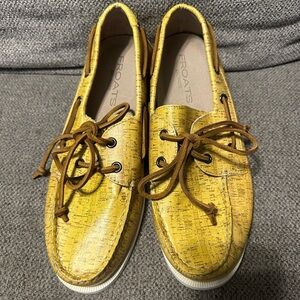 Froats yellow boat shoes